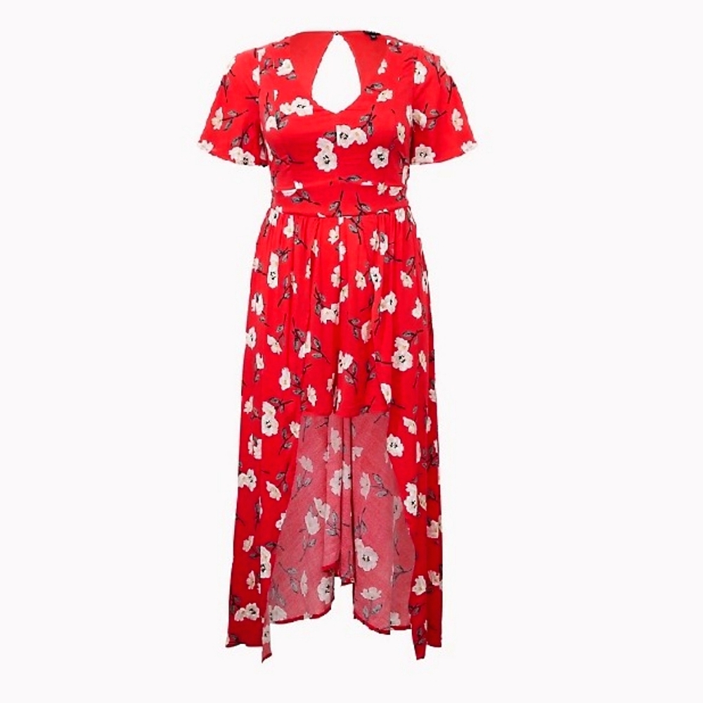 Torrid sz 5 High Low Maxi Dress 28 Plus Size